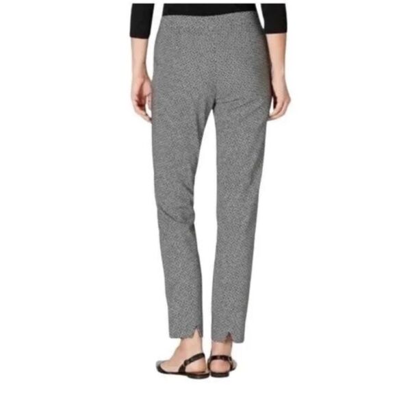 J Jill Geo Print Essential Slim Ankle Pants Womens 12 Straight Leg Office Travel - Picture 10 of 15